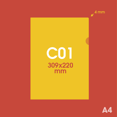 Pochette plastique personnalisée C01