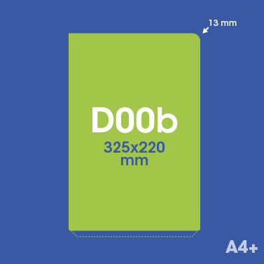 Plantilla D00b - Bolsillo de plástico de color personalizado