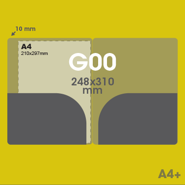 Gabarit G00 - Pochette plastique couleur personnalisée