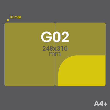 Gabarit G02 - Pochette Plastique Couleur personnalisée