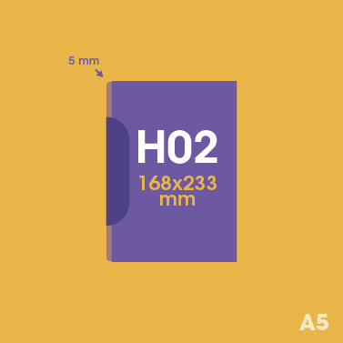 Gabarit H02 - Pochette Plastique Couleur personnalisée